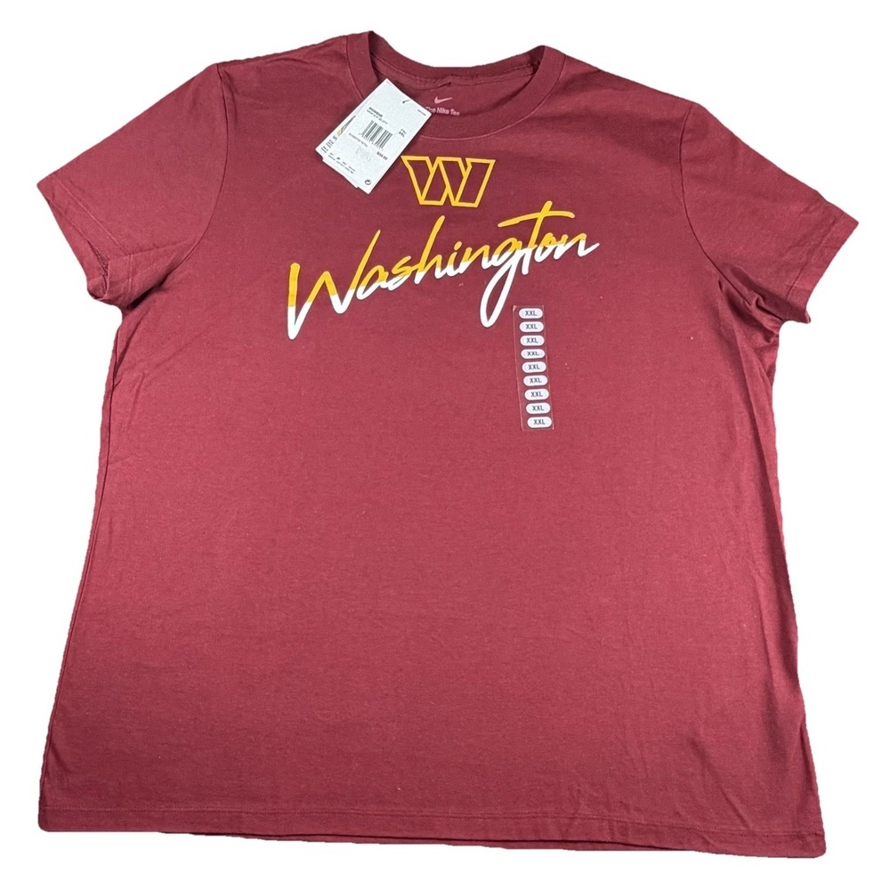 Washington Commanders Shirt Womens 2XL Red NFL Football Nike Graphic Tee